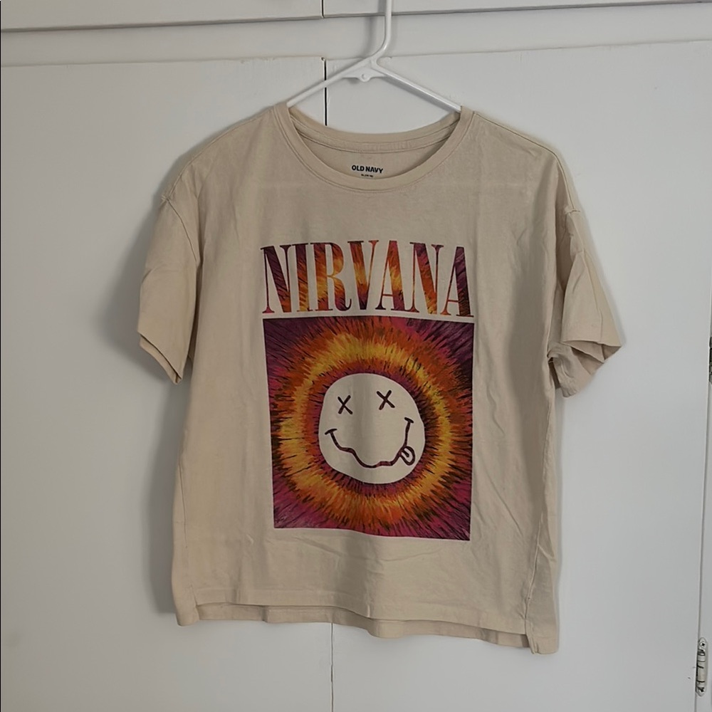 Old Navy Kids Nirvana Graphic Tee - Cream